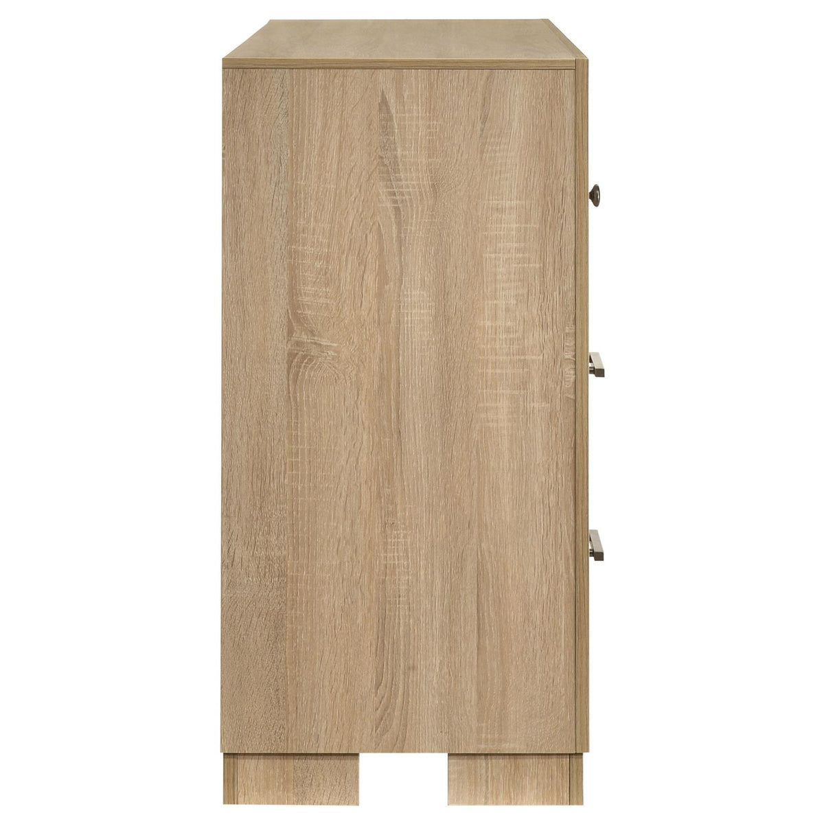 Arielle Bedroom Dresser with Mixed Hardware Light Oak
