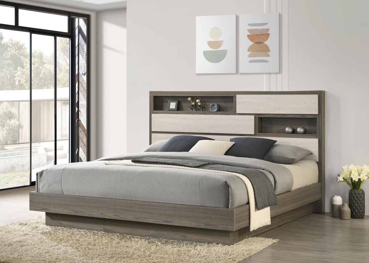 Fenwick Bedroom Set - Grey Oak / Almond