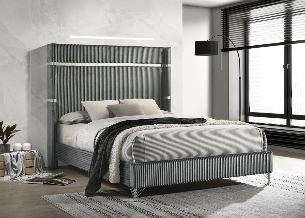 Lucia Bedroom Set - Grey / Black