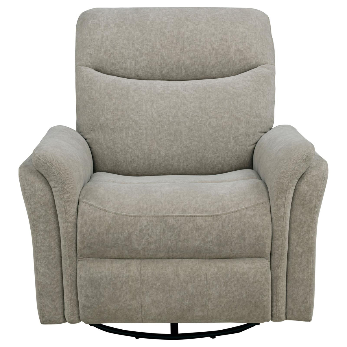Adler Upholstered Power Swivel Glider Recliner Greige