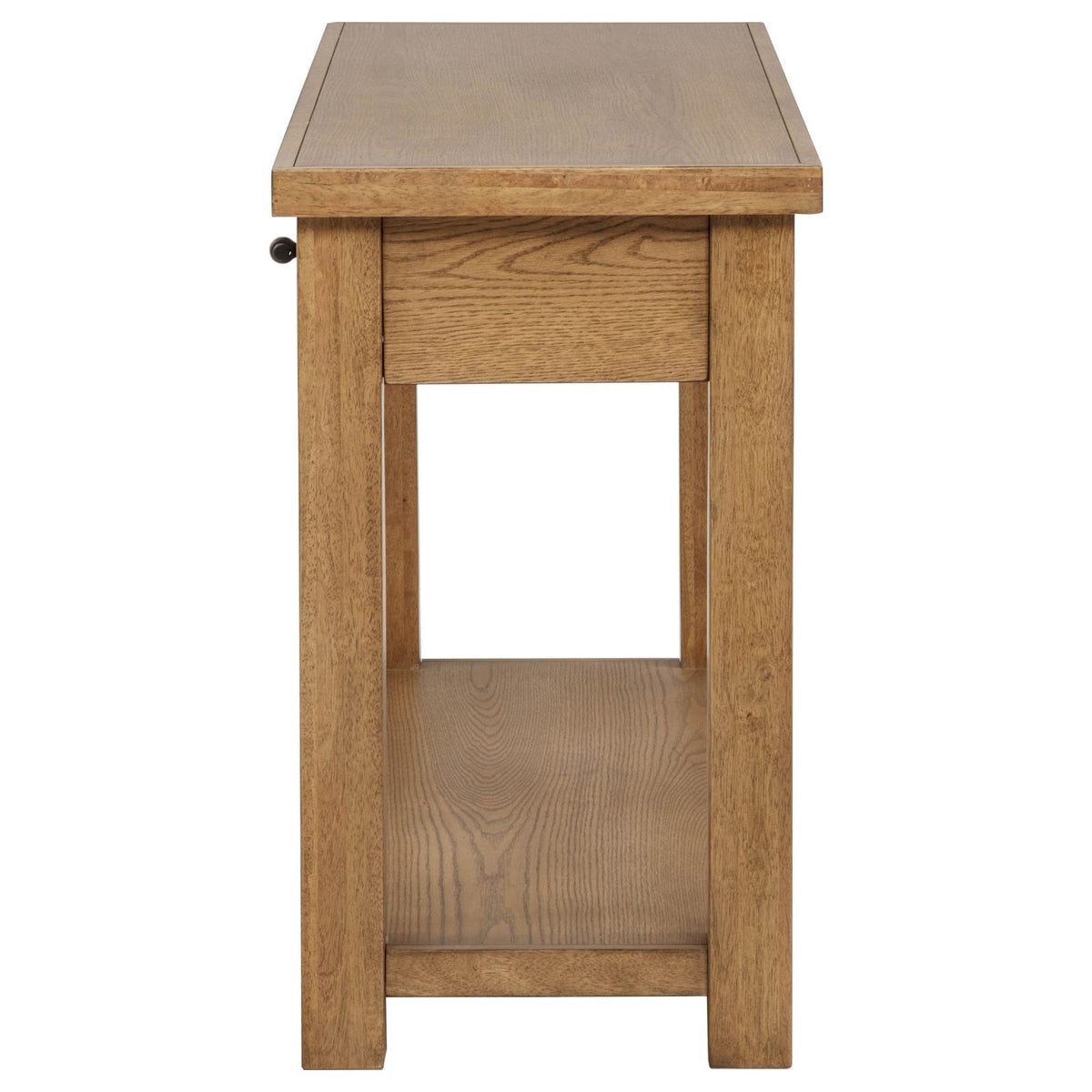 Beasley 2-Drawer Wood Console Table Golden Oak