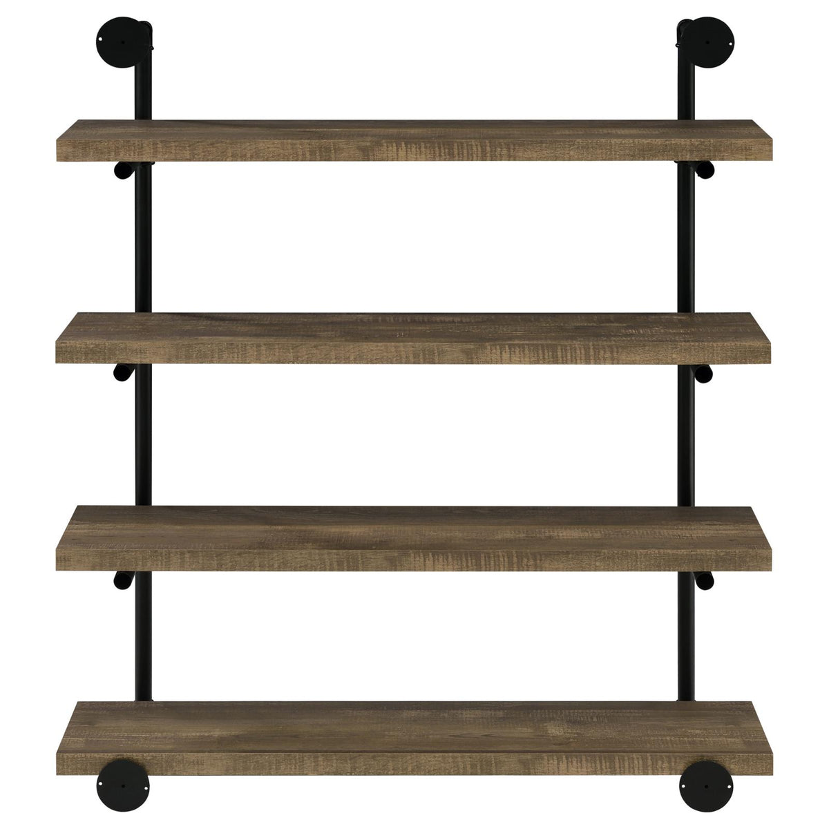 Elmcrest 39-inch 4-shelf Wall Bookshelf Rustic Oak