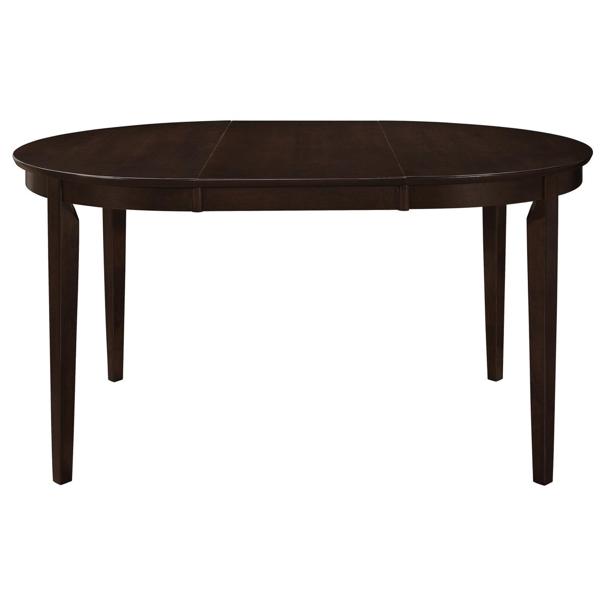 Gabriel 7-Piece Upholstered-Back Oval Extension Dining Set Cappuccino