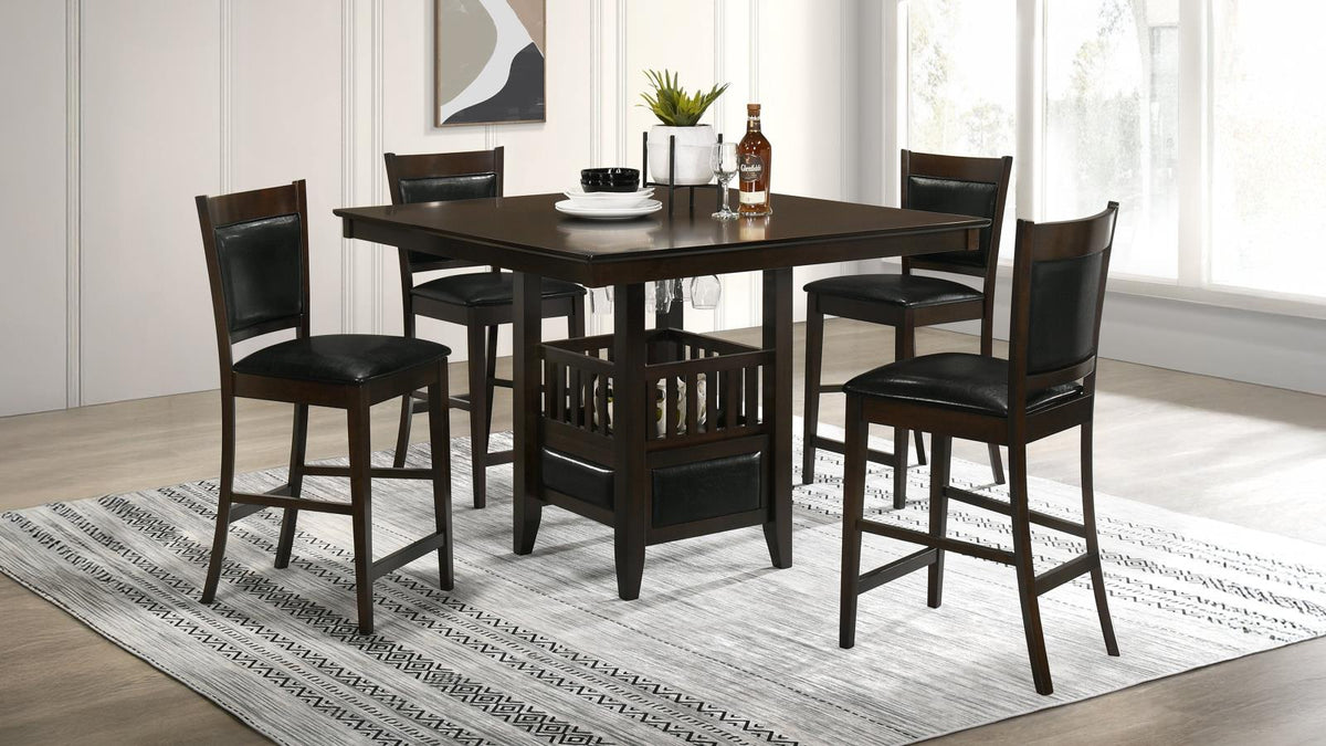 Jaden Square Counter Height Dining Set Espresso