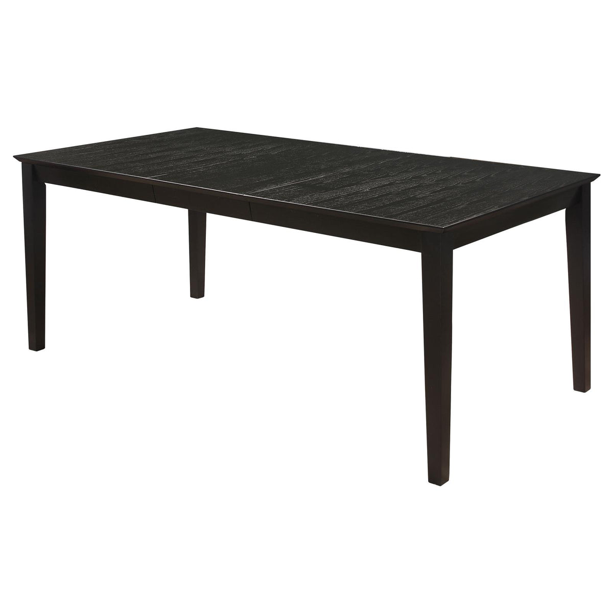 Louise Rectangular Extension Leaf Dining Set Black