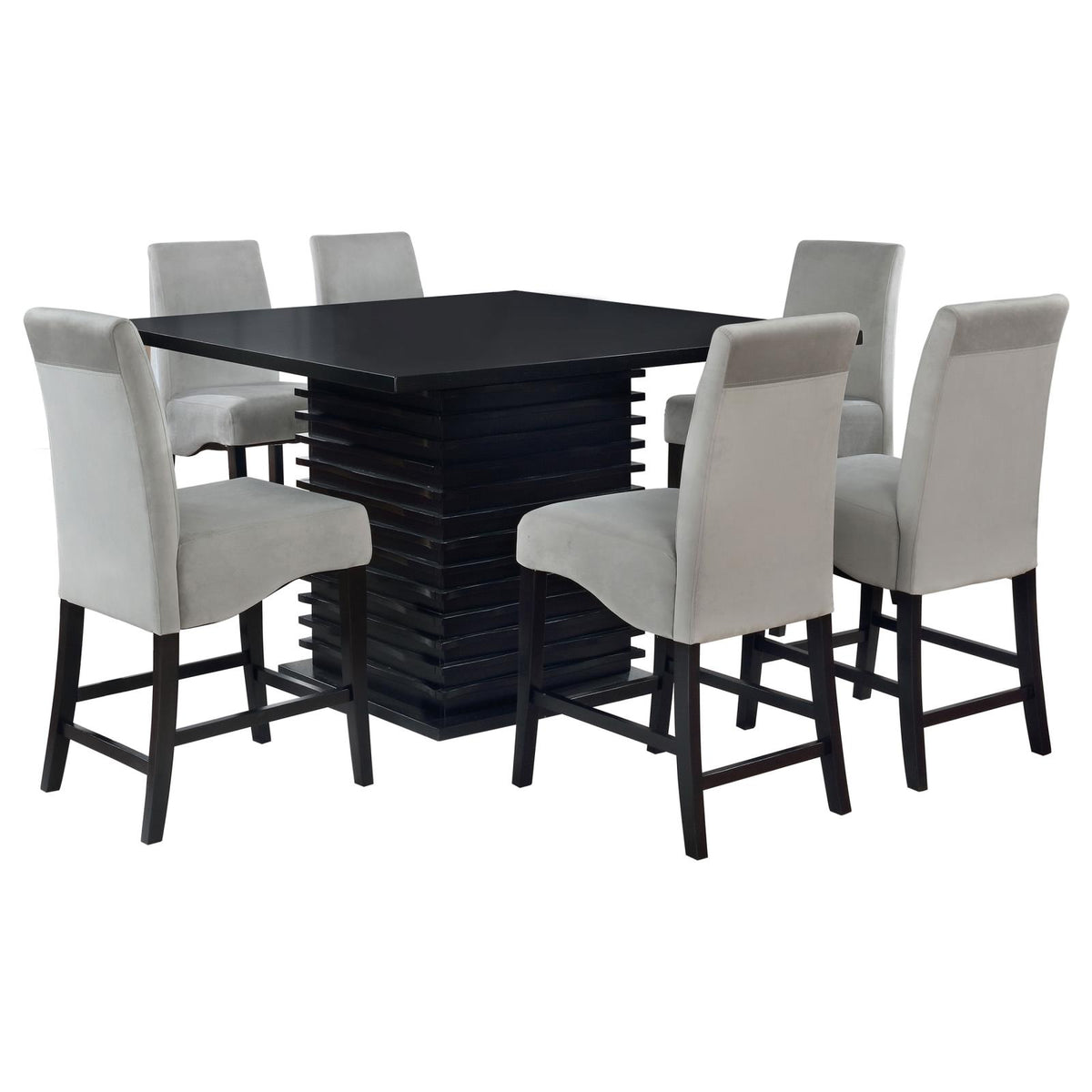 Stanton Square Counter Height Dining Table Set Grey
