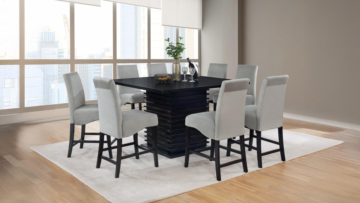 Stanton Square Counter Height Dining Table Set Grey