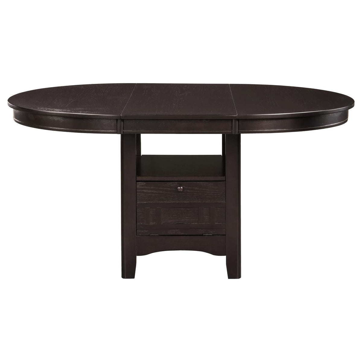 Lavon Oval Extension Leaf Dining Set Espresso