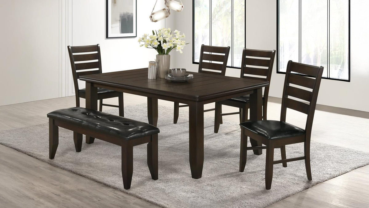Dalila Rectangular Dining Table Set Cappuccino