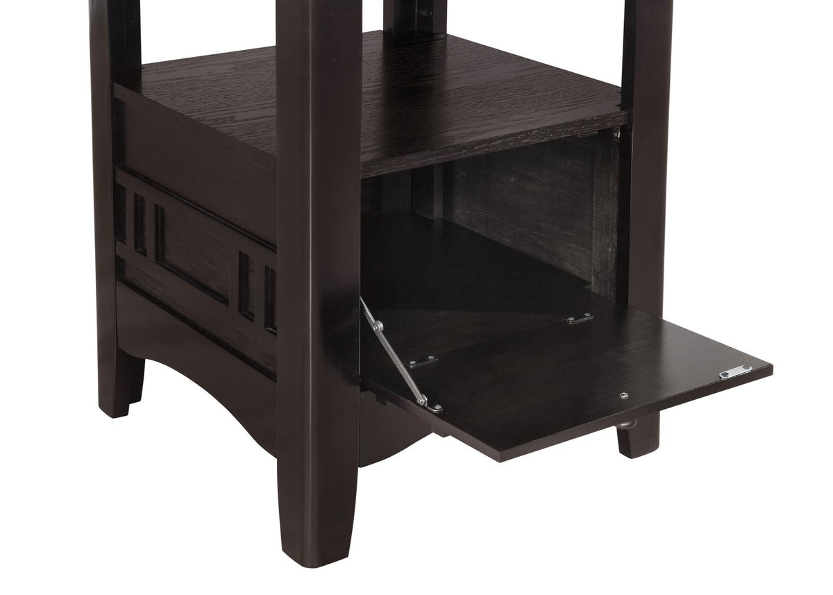 Lavon Oval Counter Height Extension Dining Set Espresso
