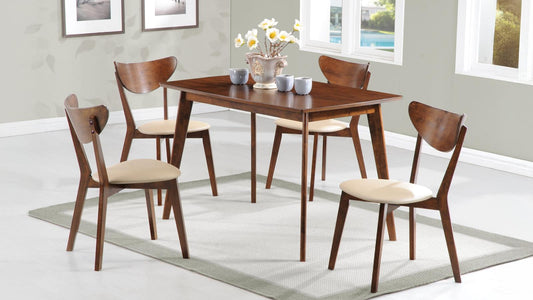 Kersey Rectangular Dining Table Set Chestnut