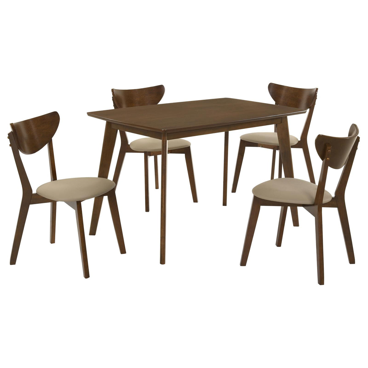 Kersey Rectangular Dining Table Set Chestnut