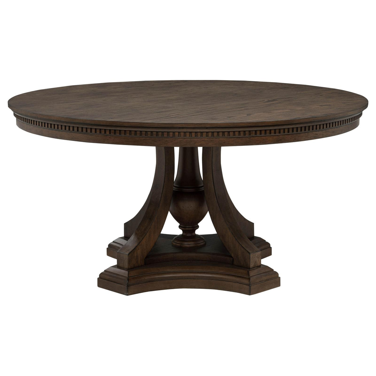 Ridgewell Round Pedestal Dining Set Dark Oak