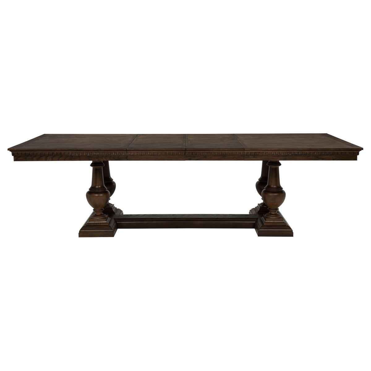 Ridgewell Rectangular Trestle Dining Set Dark Oak