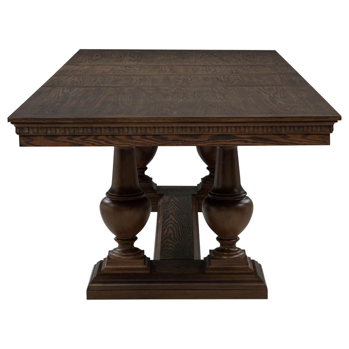 Ridgewell Rectangular Trestle Dining Set Dark Oak