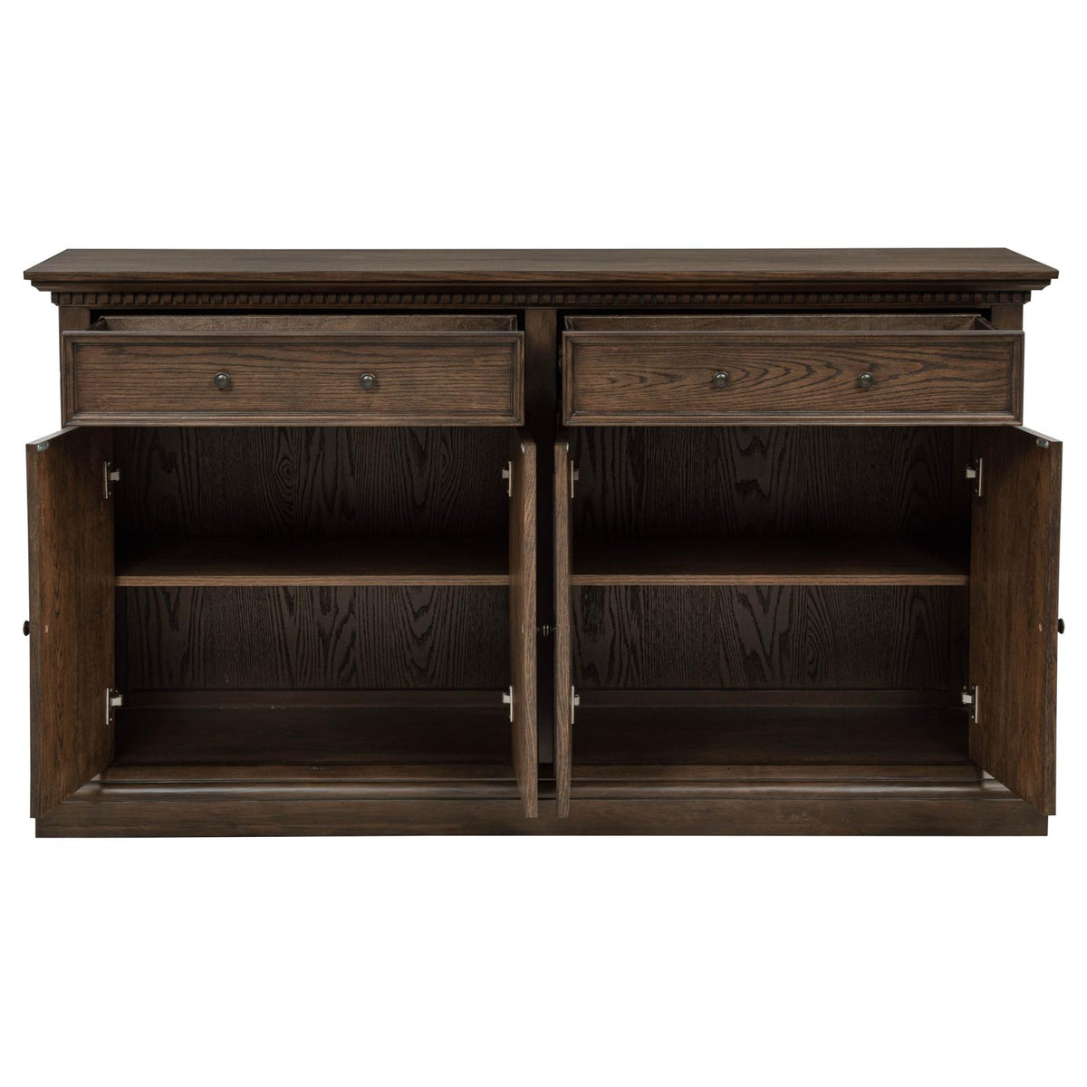 Ridgewell 2-drawer 4-door Dining Server Dark Oak