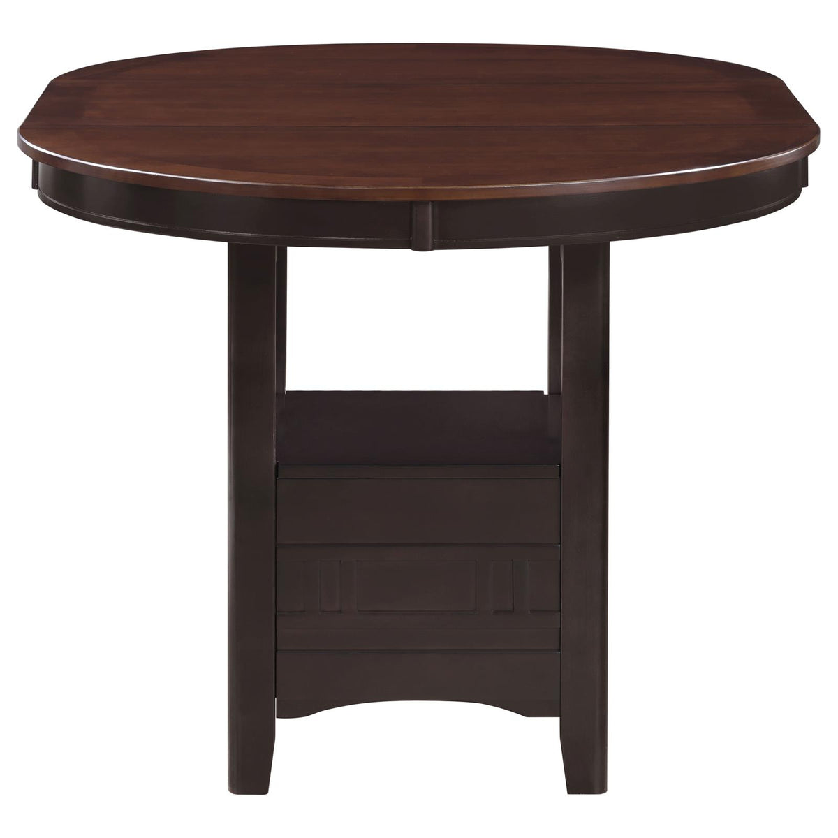 Lavon Oval Counter Height Extension Dining Set Light Chestnut