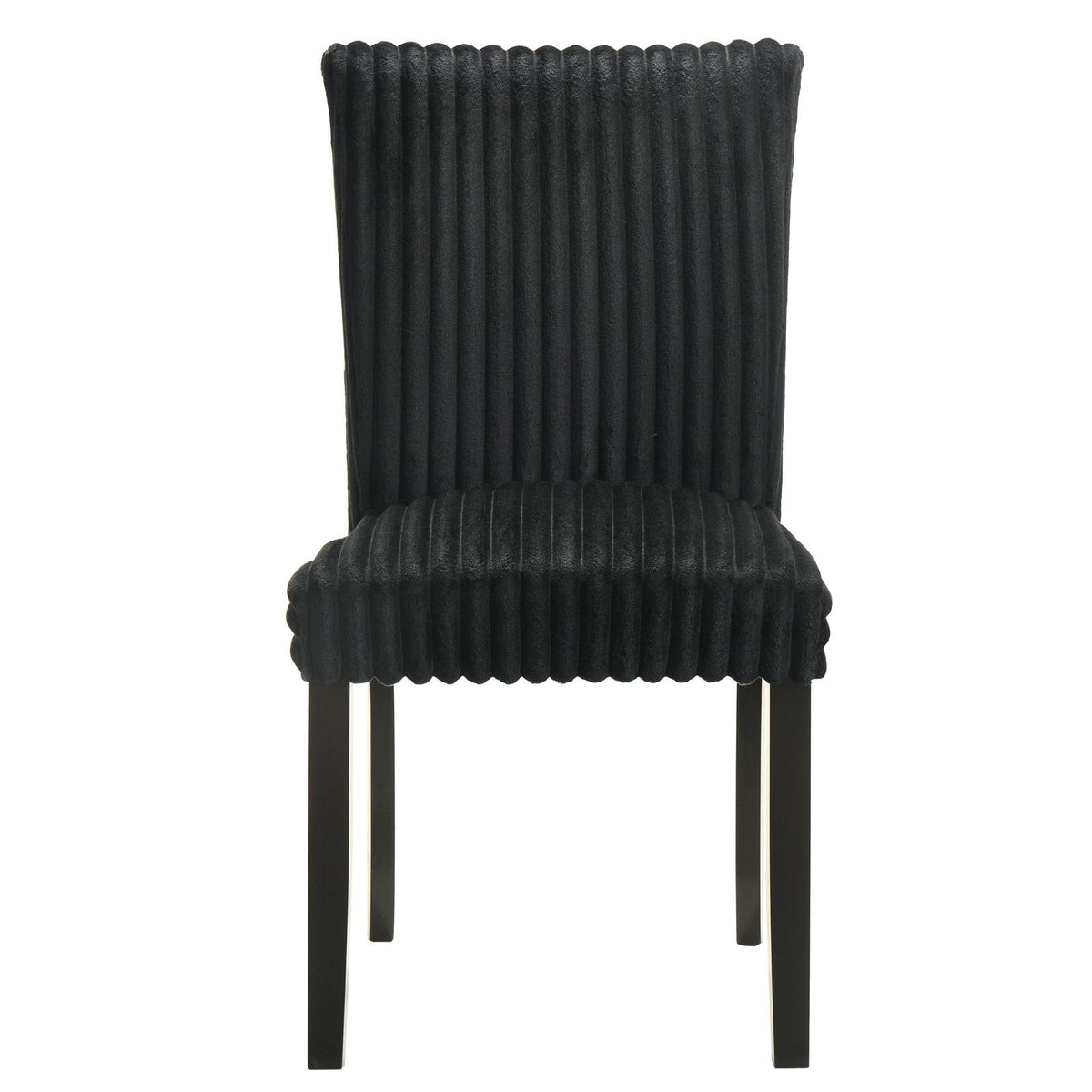 Dermott Upholstered Parson Dining Side Chair Black (Set of 2)