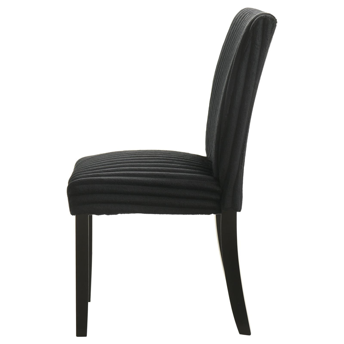Dermott Upholstered Parson Dining Side Chair Black (Set of 2)