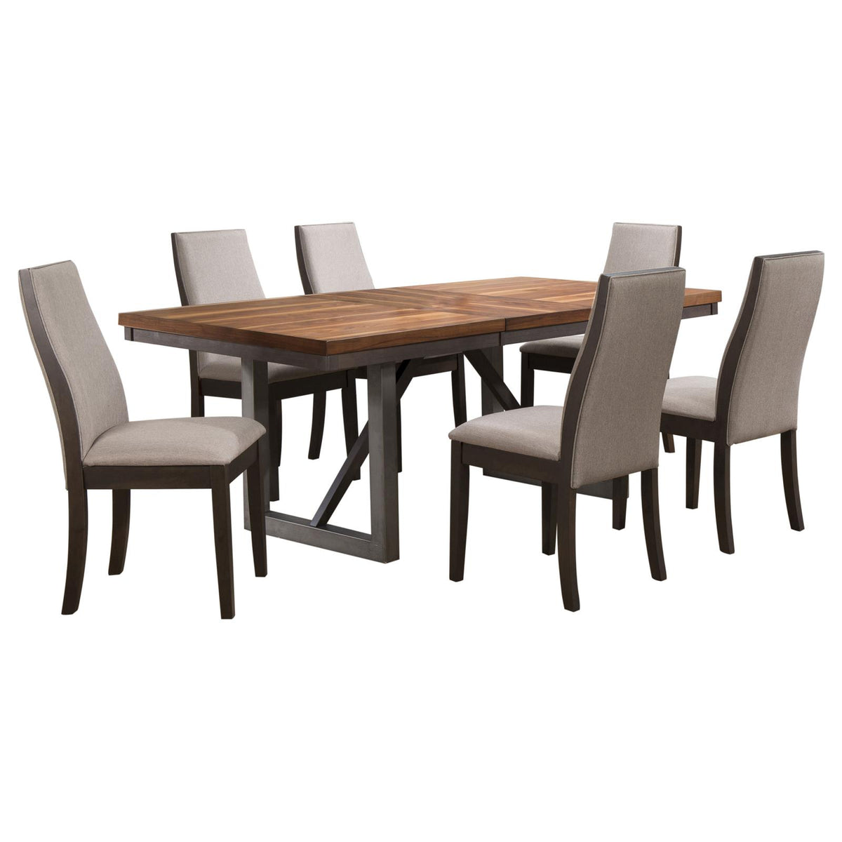 Spring Creek Rectangular Dining Table Set Chocolate