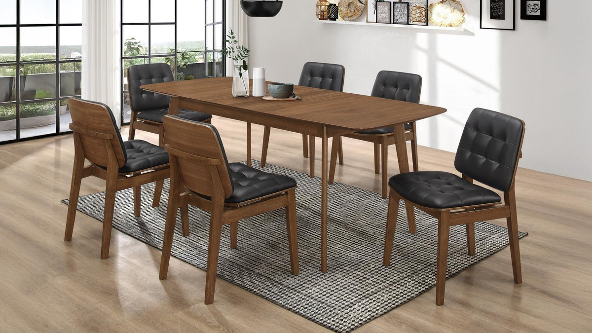 Redbridge Rectangular Dining Set Natural Walnut