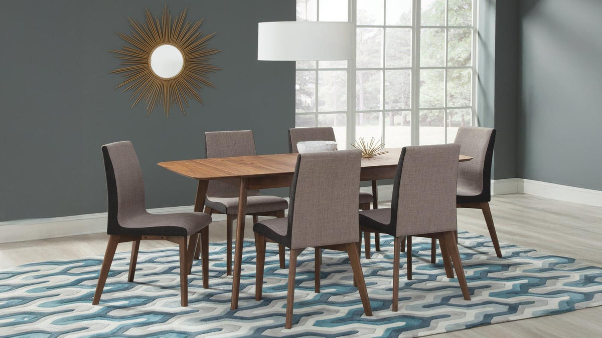Redbridge Rectangular Dining Set Natural Walnut