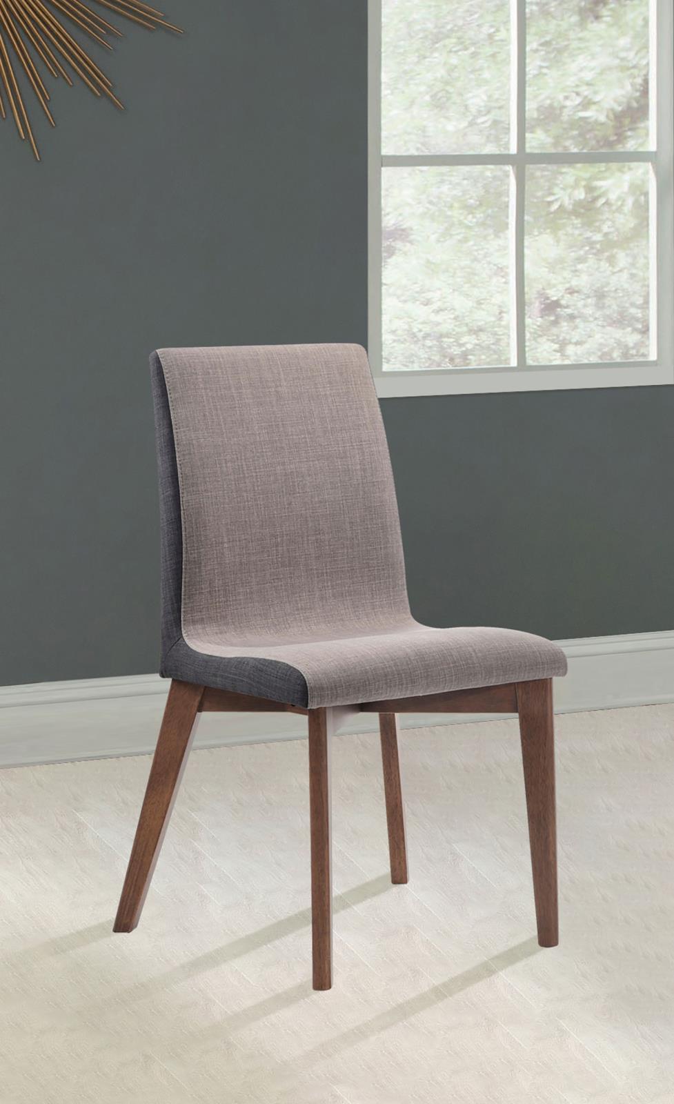 Redbridge Fabric Dining Side Chair Walnut (Set of 2)