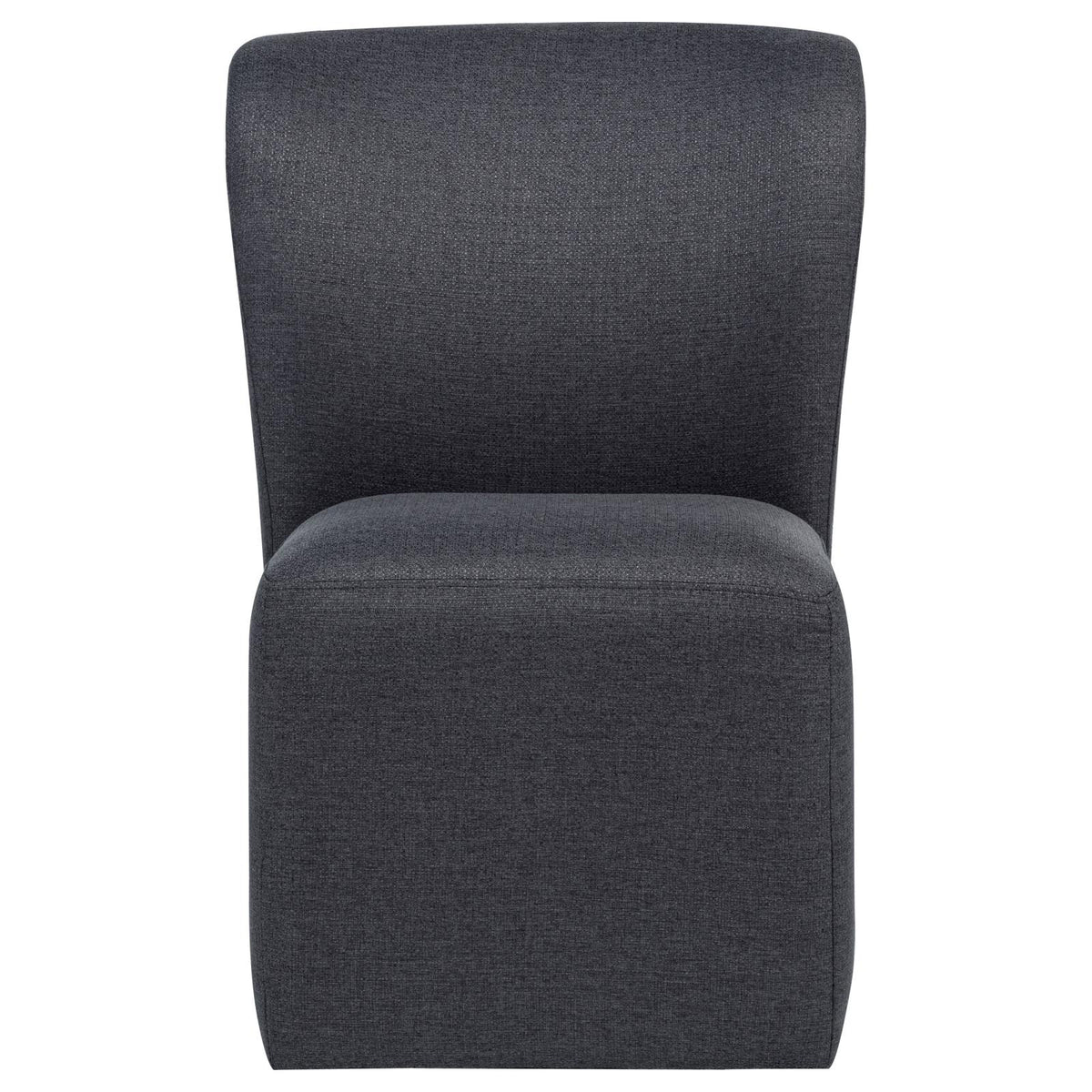 Jaelynn Upholstered Dining Side Chair Charcoal (Set of 2)