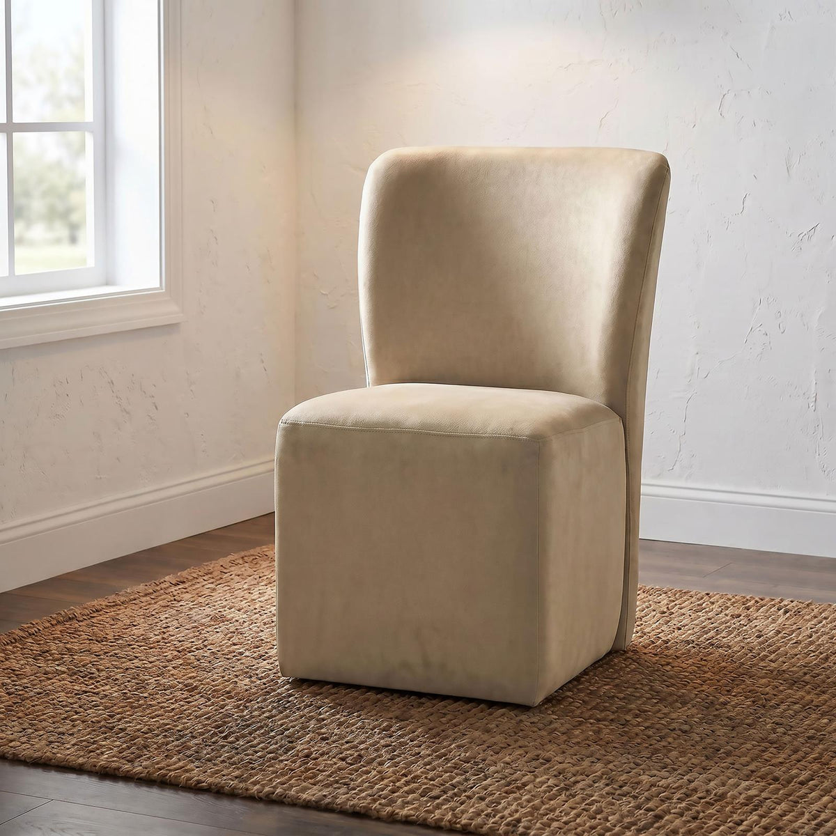Jaelynn Upholstered Dining Side Chair Tan (Set of 2)