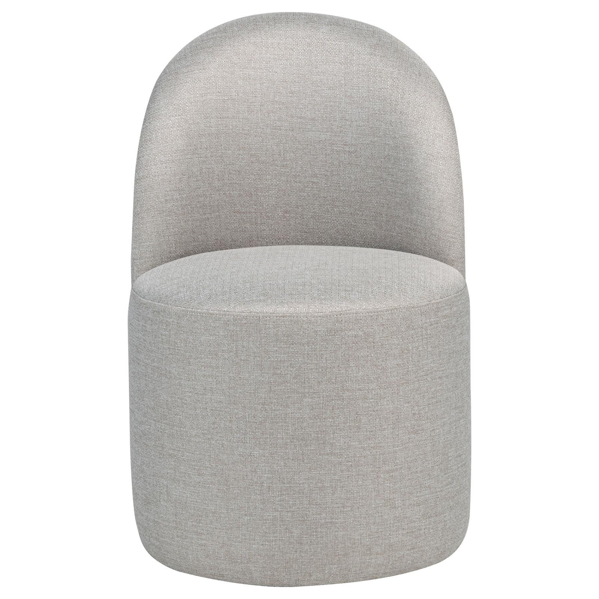 Aubrey Upholstered Barrel Dining Side Chair Beige (Set of 2)