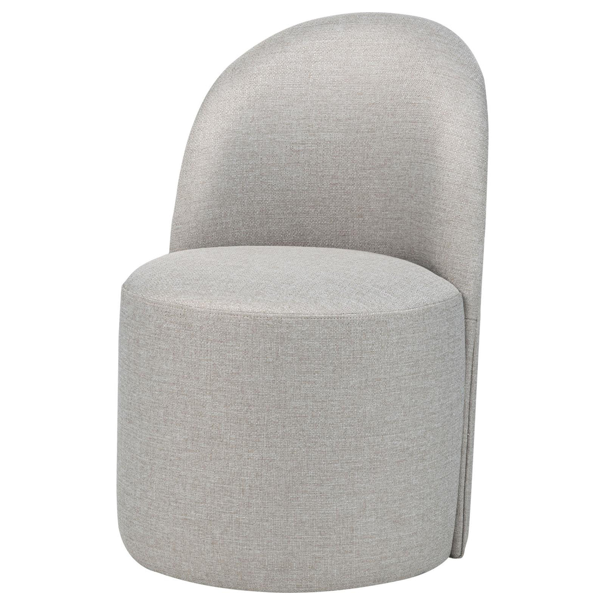 Aubrey Upholstered Barrel Dining Side Chair Beige (Set of 2)