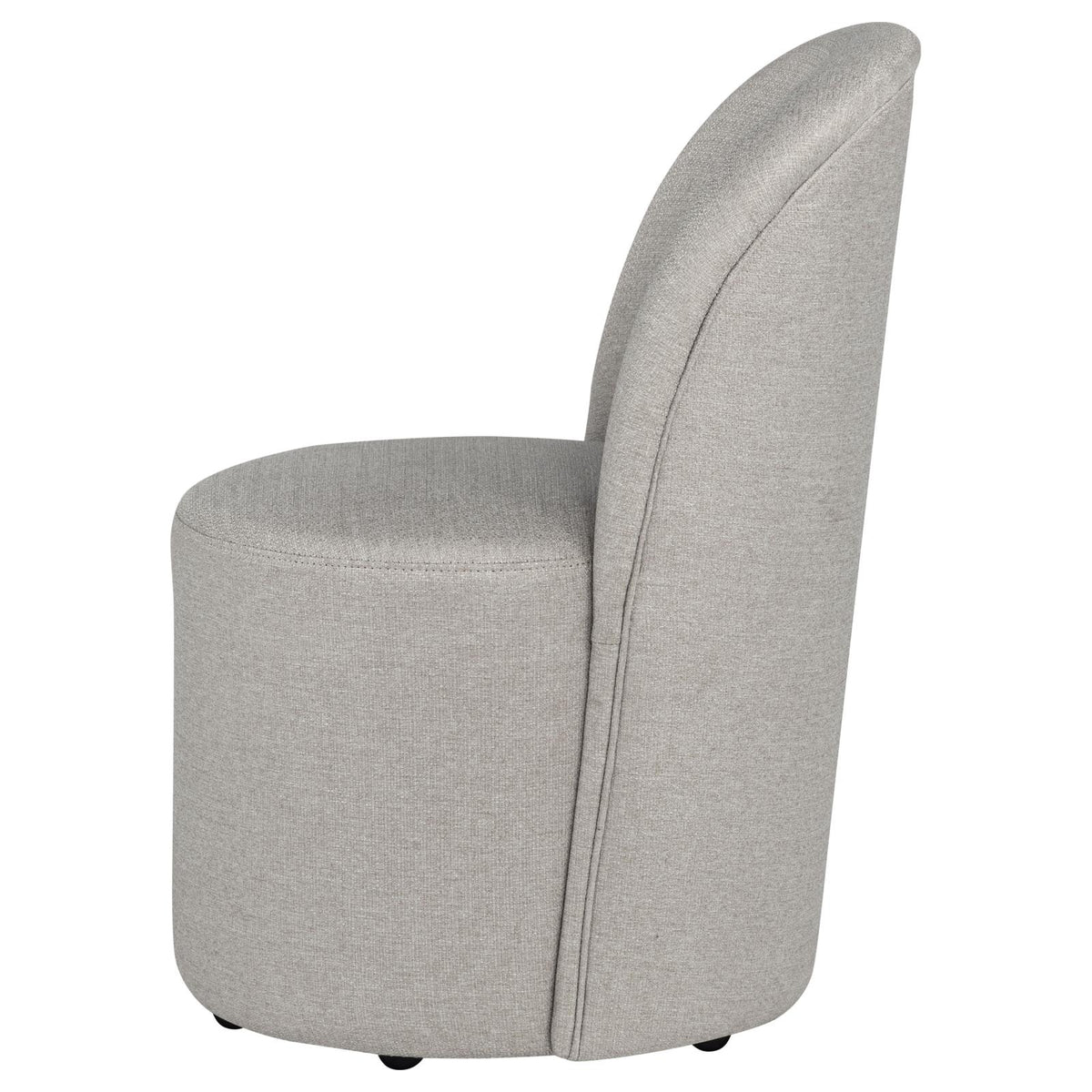 Aubrey Upholstered Barrel Dining Side Chair Beige (Set of 2)