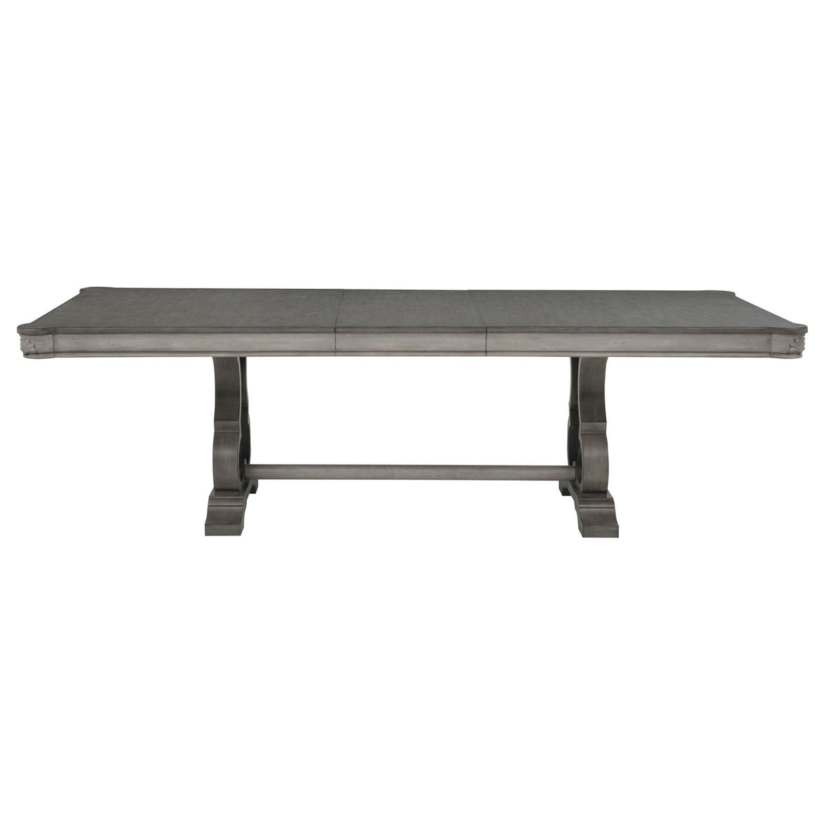 Cresswell 104-inch Extension Dining Set Weathered Taupe