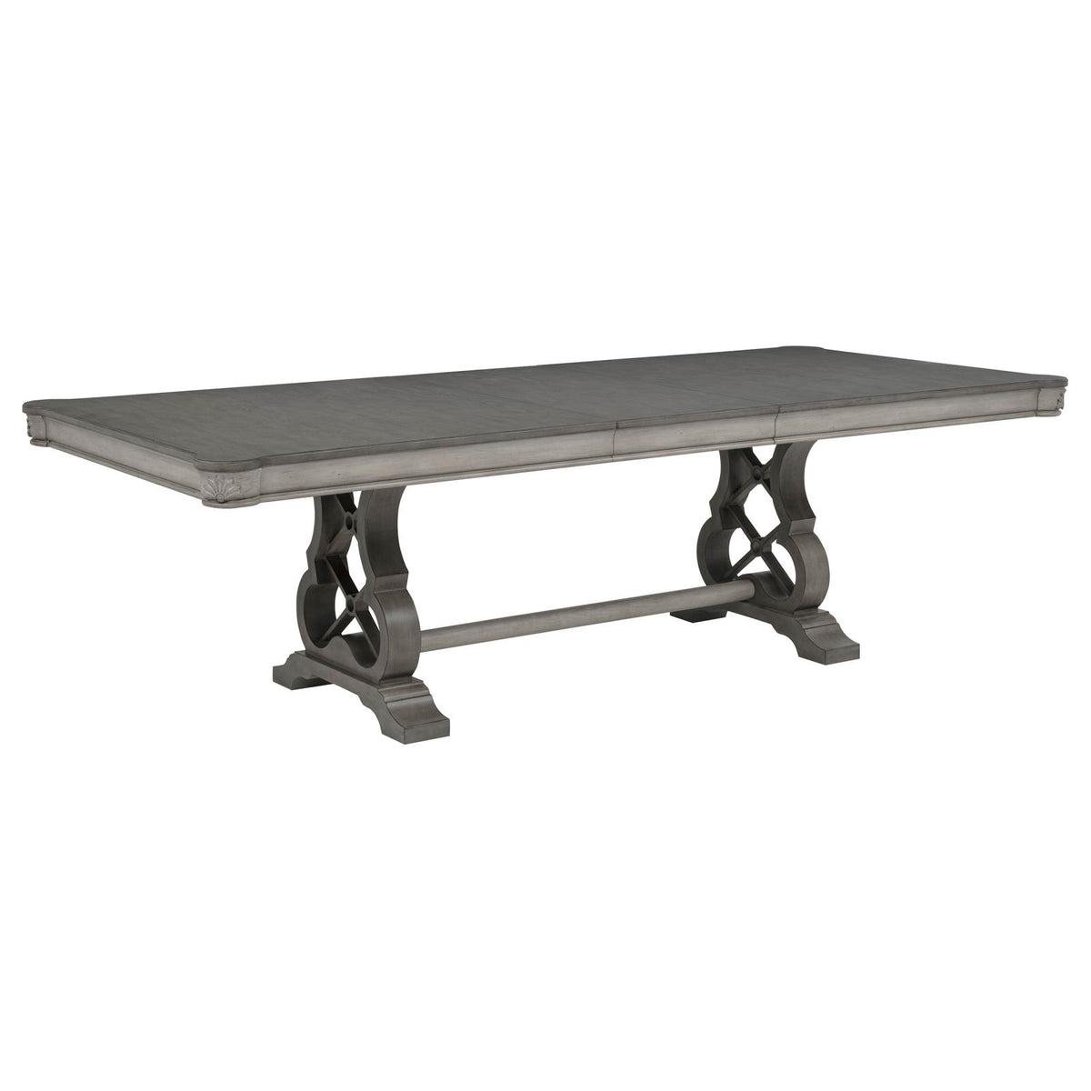 Cresswell 104-inch Extension Dining Set Weathered Taupe
