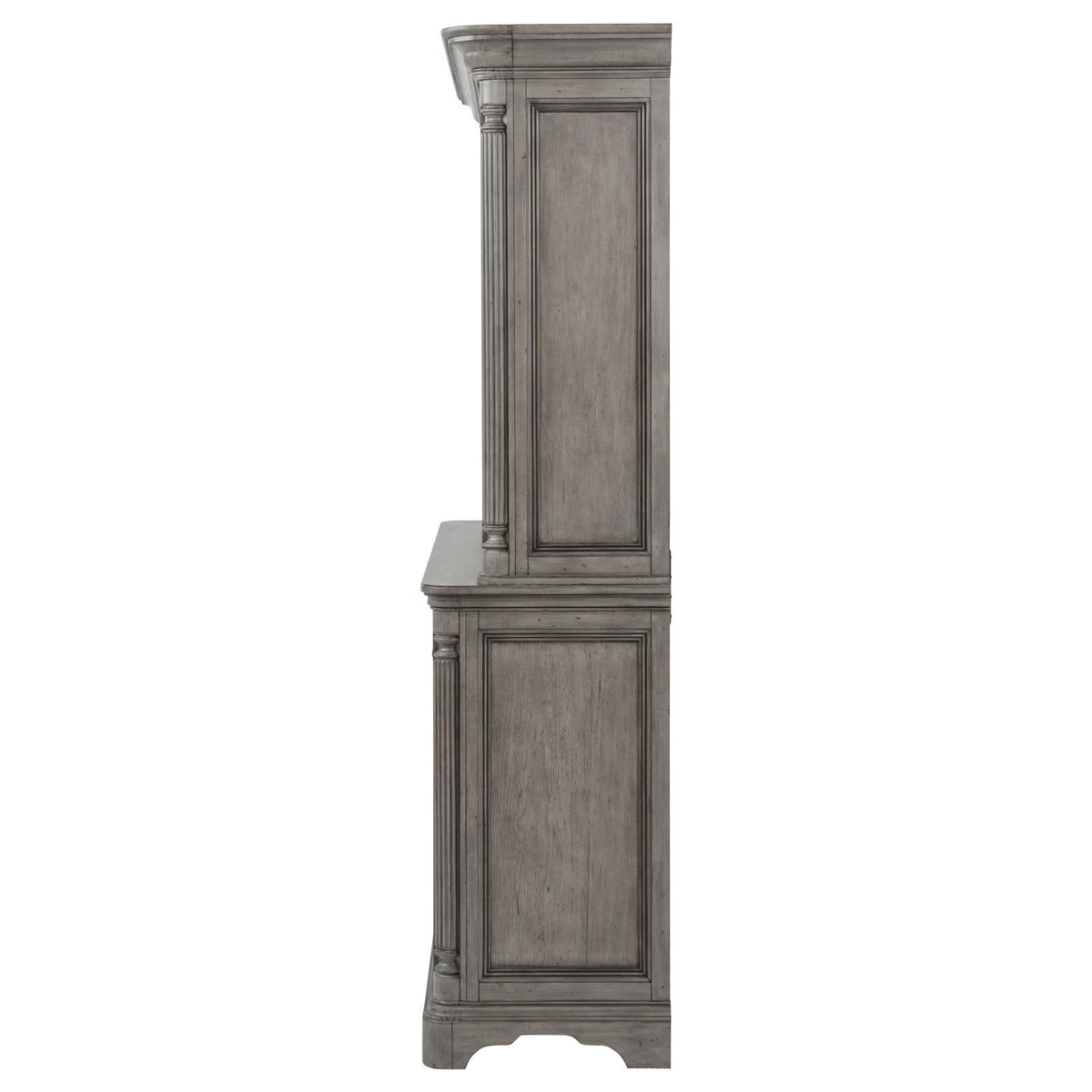 Cresswell 2-door 3-drawer Buffet and Hutch Weathered Taupe