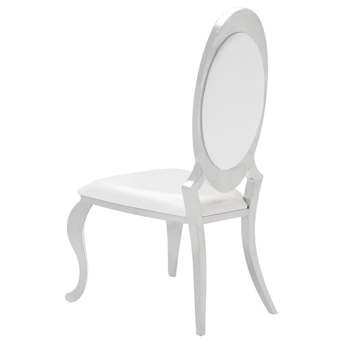 Antoine Black Tempered Glass Dining Set Cream White Chairs