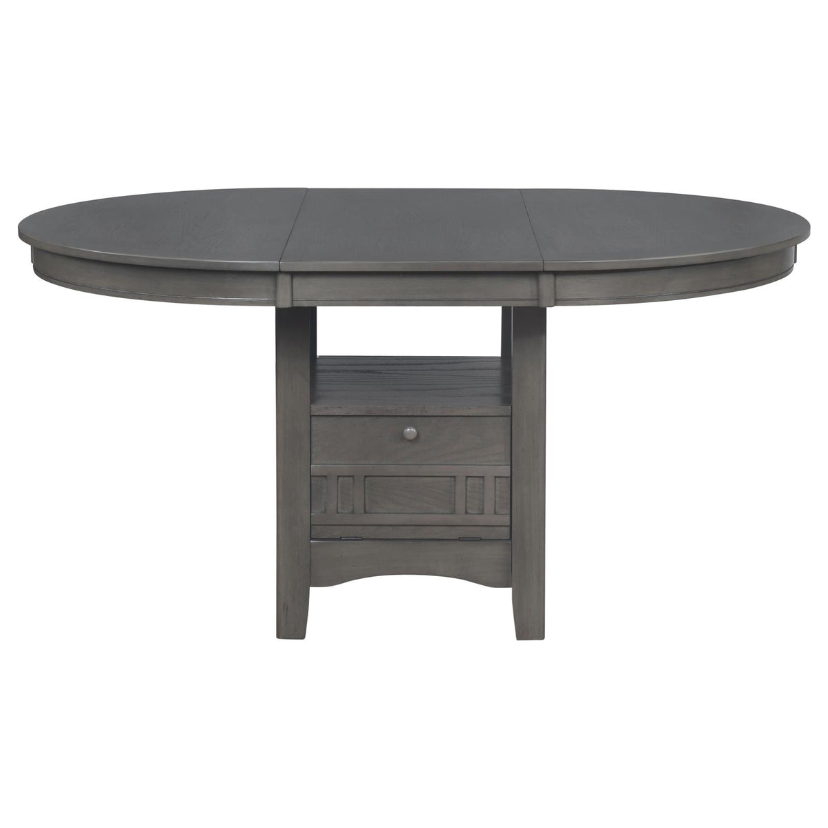Lavon Oval Extension Leaf Dining Set Medium Grey