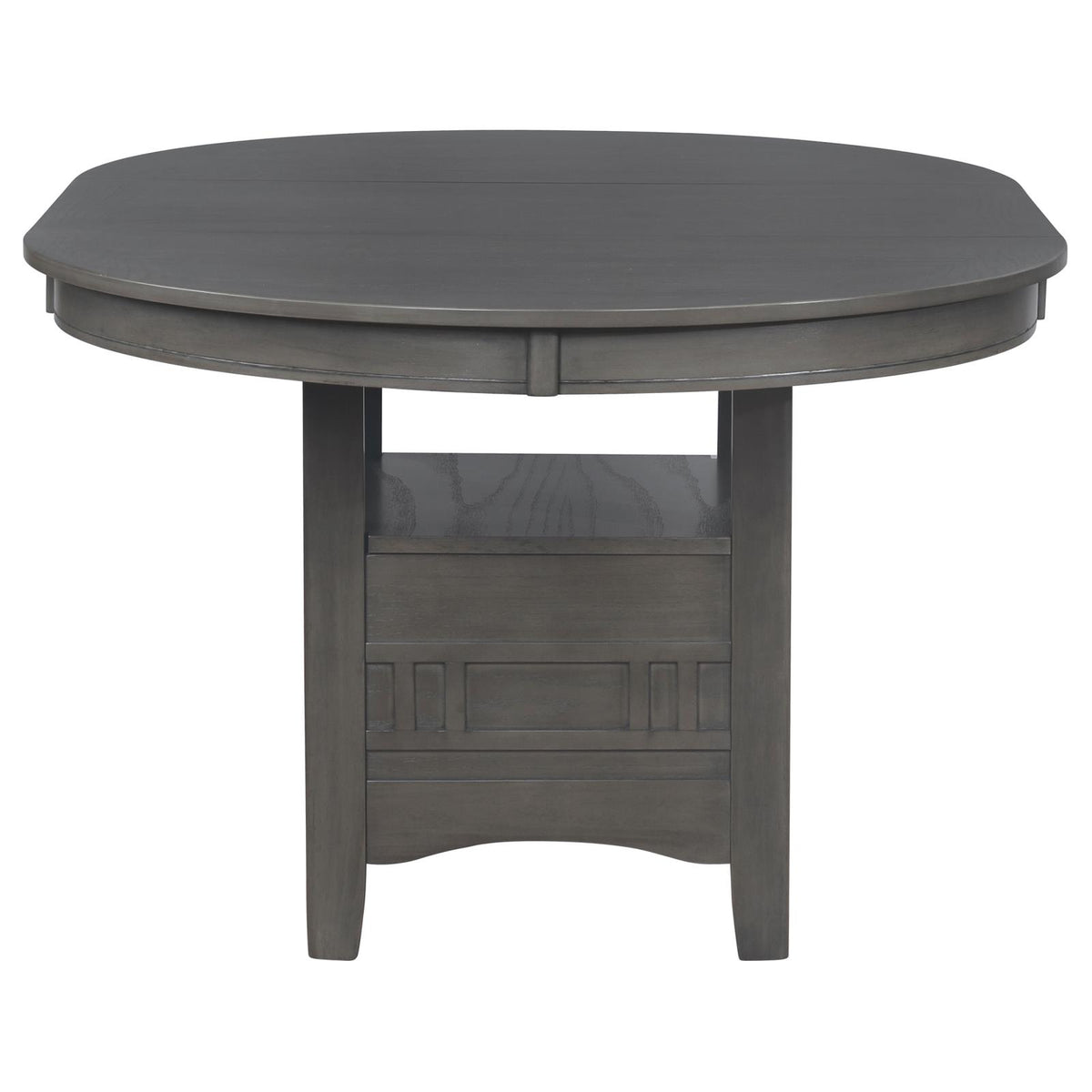 Lavon Oval Extension Leaf Dining Set Medium Grey