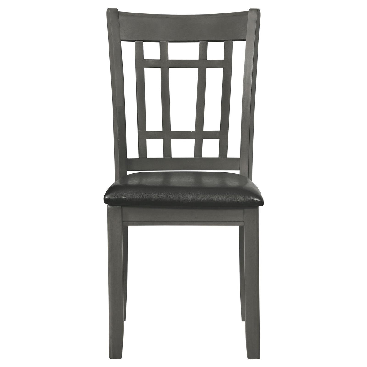 Lavon Wood Dining Side Chair Black and Medium Grey (Set of 2)