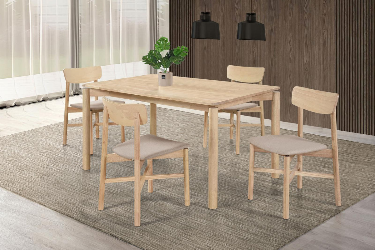 Parkridge 59-inch Wood Dining Set White Washed