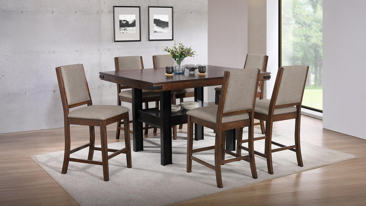 Patterson Counter Height Dining Set Mango Oak