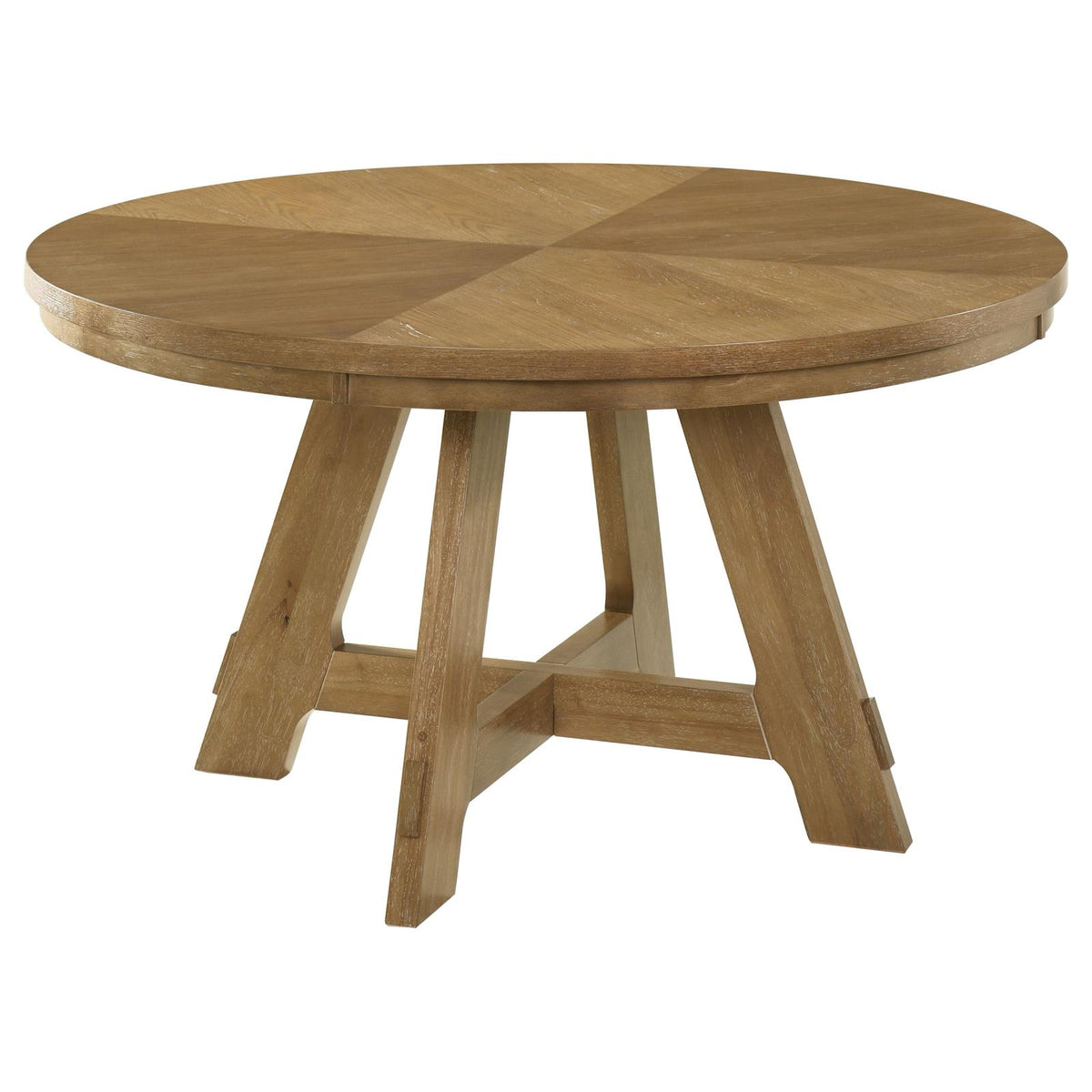 Danvers Dining Table Set Brown Oak and Latte