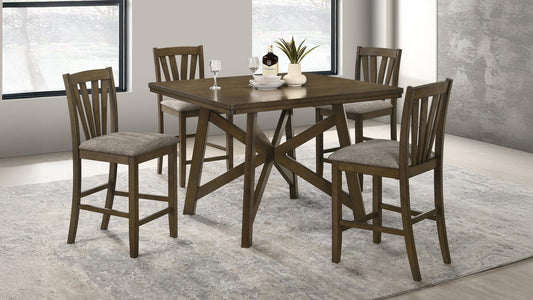 Canfield 47-inch Counter Height Dining Set Brown