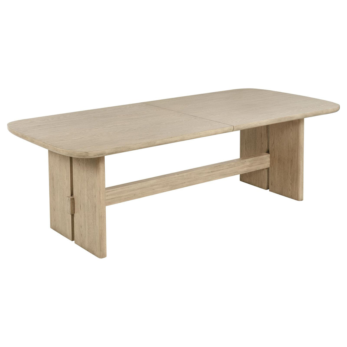 Kailani Wood Dining Set with Sideboard Beige Oak