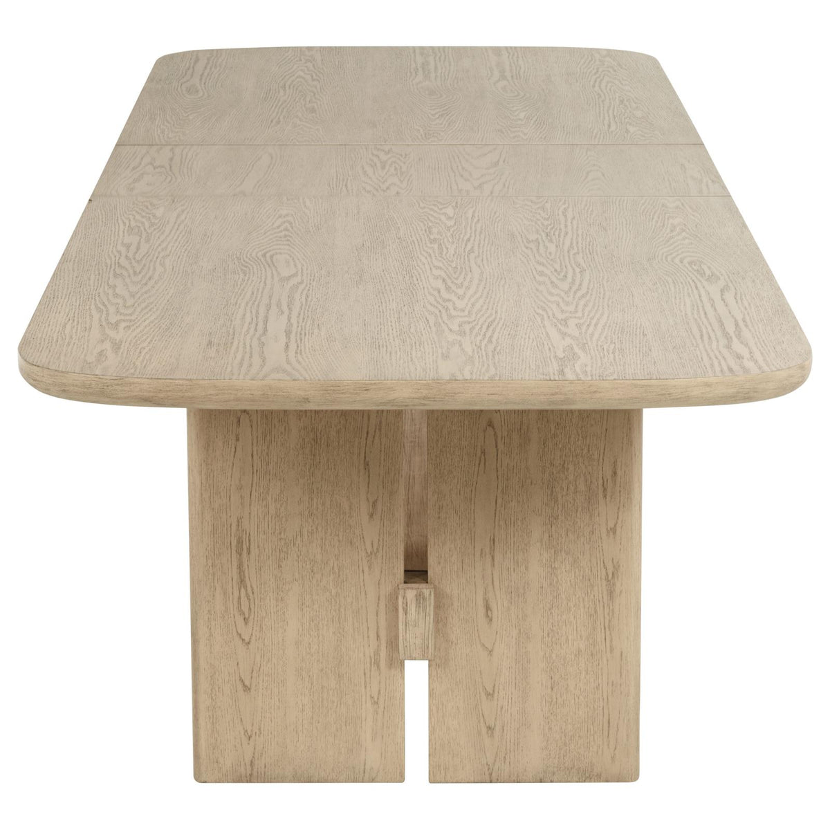 Kailani Wood Dining Set with Sideboard Beige Oak