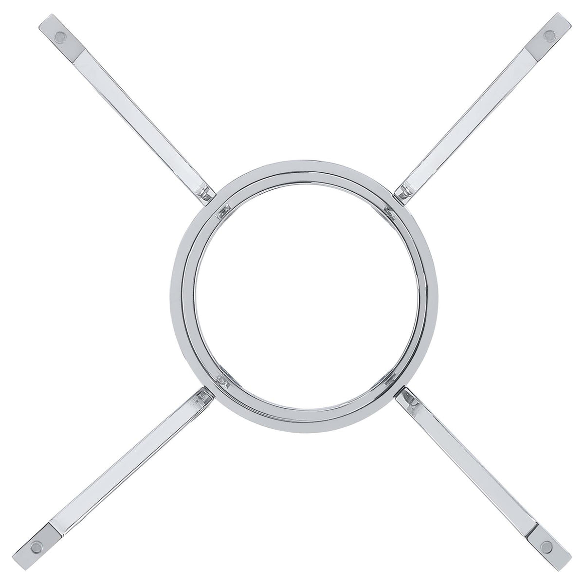 Steele Spoke Metal Dining Table Base Chrome