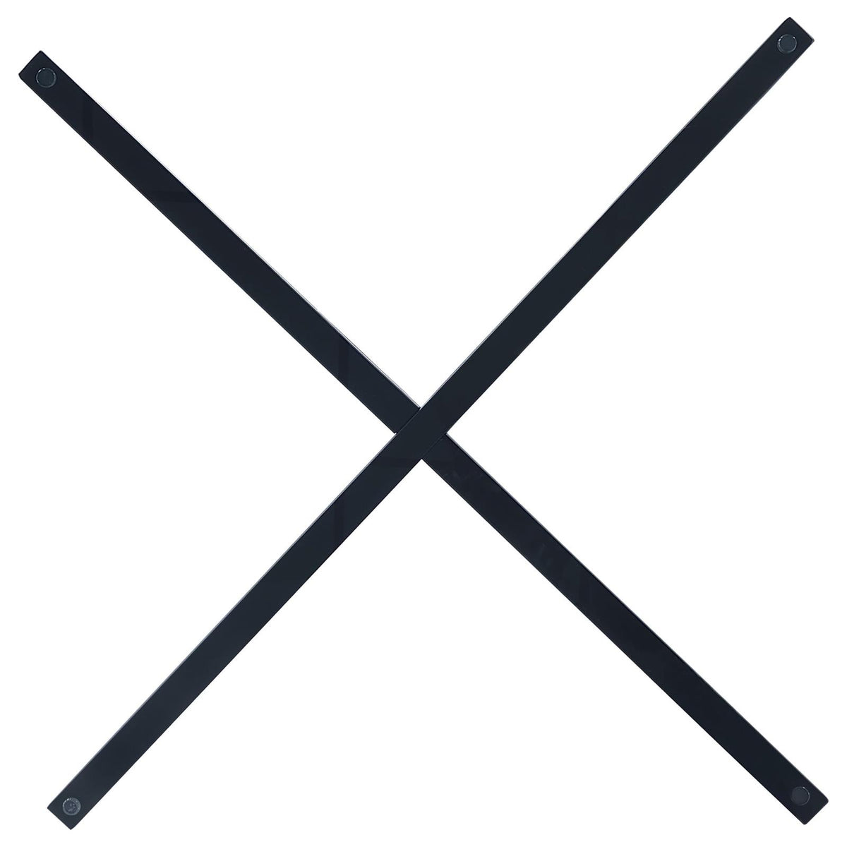 Pace Geometric Metal Dining Table Base Matte Black