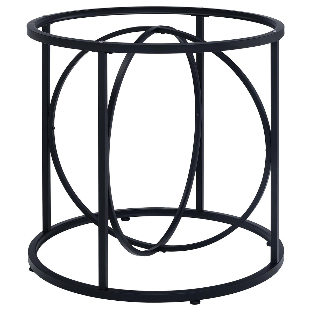 Levy Loop Metal Dining Table Base Matte Black