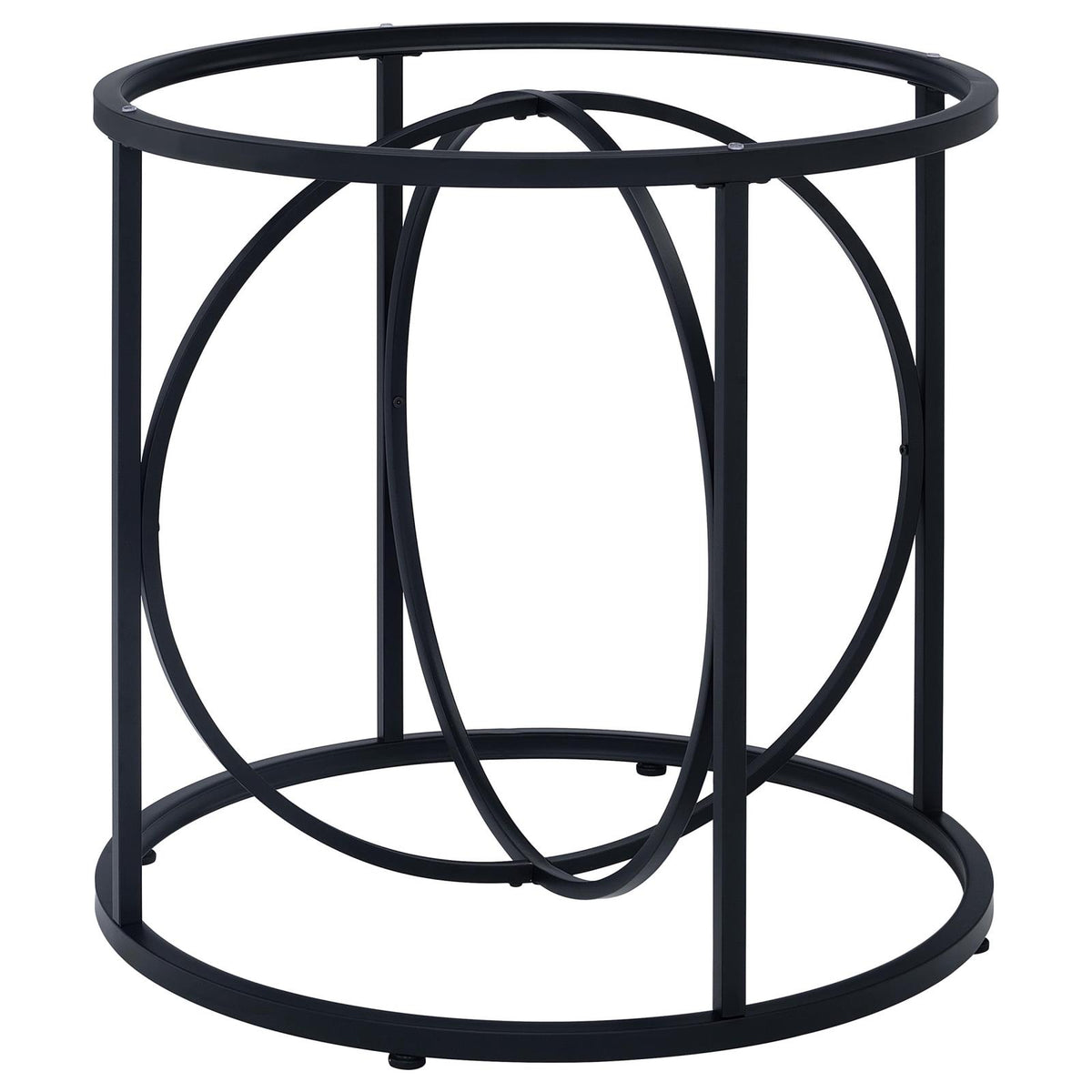 Levy Loop Metal Dining Table Base Matte Black