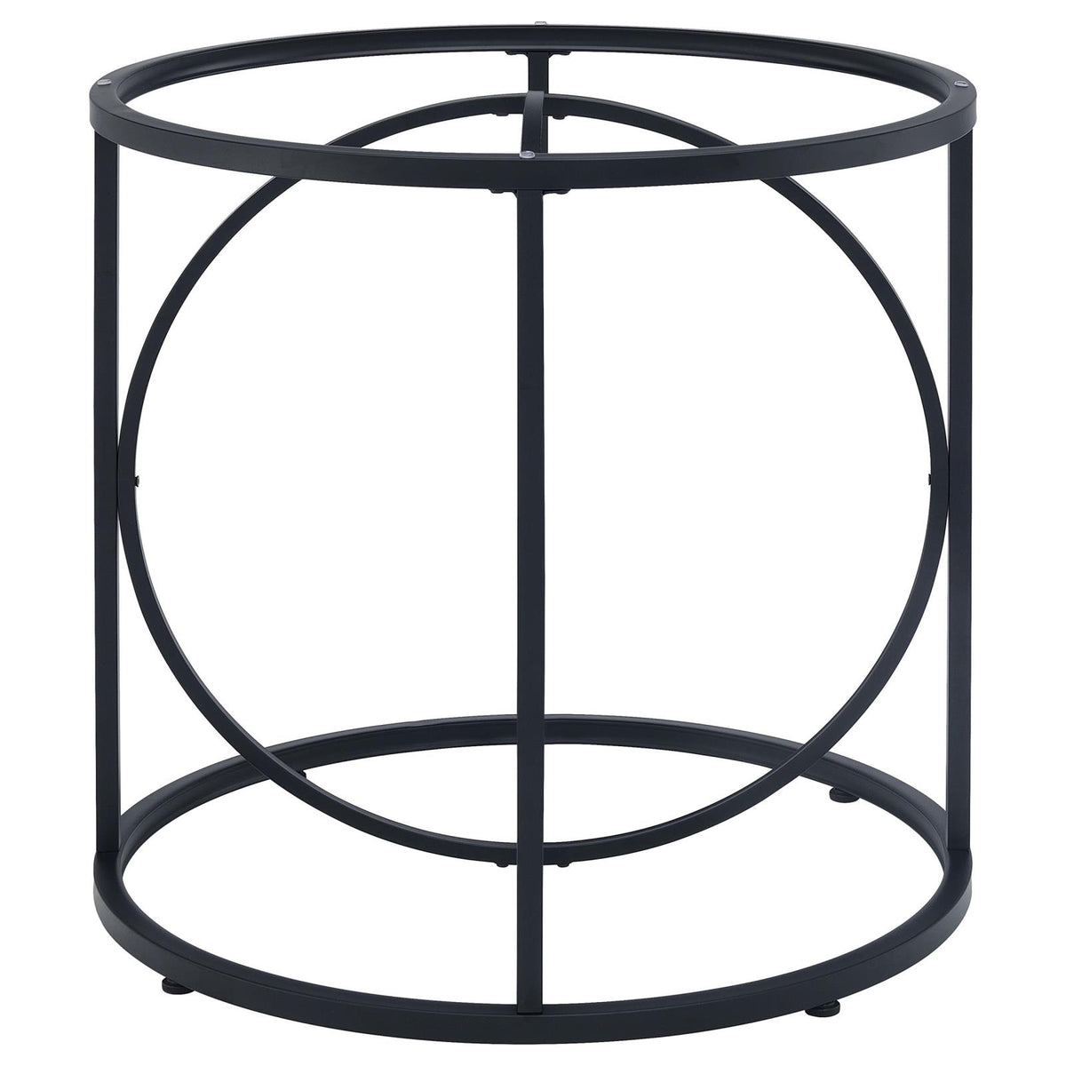 Levy Loop Metal Dining Table Base Matte Black